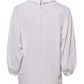 Dolce & Gabbana White Ruffled Neckline Blouse Pullover Top