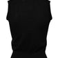 Dolce & Gabbana Black Cashmere Sleeveless Women Tank T-shirt
