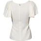Dolce & Gabbana White Round Neck Short Sleeves Blouse Top