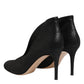 Gianvito Rossi Metallic Black Pump Stiletto Heels Shoes