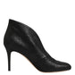 Gianvito Rossi Metallic Black Pump Stiletto Heels Shoes