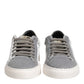 HIDE & JACK Gray Suede Low Top Lace Up Sneakers Shoes