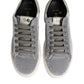 HIDE & JACK Gray Suede Low Top Lace Up Sneakers Shoes