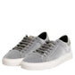 HIDE & JACK Gray Suede Low Top Lace Up Sneakers Shoes