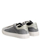 HIDE & JACK Gray Suede Low Top Lace Up Sneakers Shoes