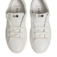 HIDE & JACK White Leather Low Top Lace Up Sneakers Shoes