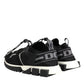 Dolce & Gabbana Black White Logo Sorrento Sneakers Shoes