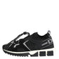 Dolce & Gabbana Black White Logo Sorrento Sneakers Shoes