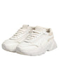 Dolce & Gabbana White DAYMASTER Calf Leather Sneakers Shoes