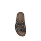 Fendi Brown Calf Leather Bos Taurus Flat Sandals