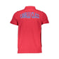 Cavalli Class Red Cotton Polo Shirt