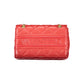 Mario Valentino Rosso Polyurethane Women's Bag with Chain and Internal Pockets