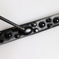 Dolce & Gabbana Black Studded Leather Metal Logo Buckle Belt