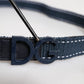 Dolce & Gabbana Blue White Cotton DG Logo Metal Buckle Belt