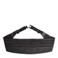 Dolce & Gabbana Black Men 100% Silk Belt Wide Waist Cummerbund