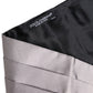 Dolce & Gabbana Gray Men 100% Silk Belt Wide Waist Cummerbund