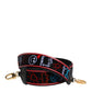 Dolce & Gabbana Black Cotton Printed Women Bag Accessory Shoulder Strap