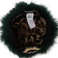 Dolce & Gabbana Green Fur DG Logo Embroidered Cloche Hat