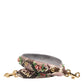 Dolce & Gabbana Multicolor Python Embellished Crystal Stud Shoulder Strap