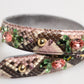 Dolce & Gabbana Multicolor Python Embellished Crystal Stud Shoulder Strap