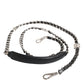 Dolce & Gabbana Black Leather DG Logo Chain Bag Shoulder Strap