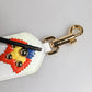 Dolce & Gabbana White Calfskin Raffia Embroidered Patchwork Shoulder Strap
