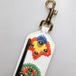 Dolce & Gabbana White Calfskin Raffia Embroidered Patchwork Shoulder Strap