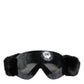 Dolce & Gabbana Black Bi0759 Lace Mirrored Ski Goggles Mask Sunglasses