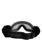 Dolce & Gabbana Black Bi0759 Lace Mirrored Ski Goggles Mask Sunglasses