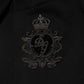 Dolce & Gabbana Black Viscose DG Crown Blazer Coat Jacket
