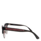 Dolce & Gabbana Black Pink Mirrored Cat Eye DG6109 Sequined Sunglasses