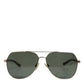 Dolce & Gabbana Black 18K Gold Plated Polarized Steel DG2133K Sunglasses
