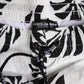 Dolce & Gabbana White Black Print Beachwear Shorts Swimwear