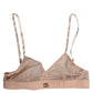 Dolce & Gabbana Powder Pink Nylon DG Logo Non Wire Bra Underwear