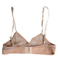 Dolce & Gabbana Powder Pink Nylon DG Logo Non Wire Bra Underwear