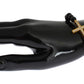 Nialaya Agate Stone Gold CZ Cross 925 Silver Bracelet
