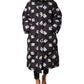 Dolce & Gabbana Black DG Mania Puffer Quilted Long Coat Jacket