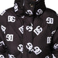Dolce & Gabbana Black DG Mania Puffer Quilted Long Coat Jacket