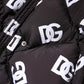 Dolce & Gabbana Black DG Mania Puffer Quilted Long Coat Jacket
