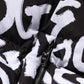 Dolce & Gabbana Black White DG Mania Hooded Long Coat Jacket