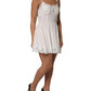 Dolce & Gabbana White Lace Gold DG Logo Silk Dress Sleepwear