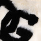 Dolce & Gabbana White Cropped Faux Fur DG Sweatshirt Sweater