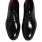 Dolce & Gabbana Black Calf Leather Lace Up Dress Derby Shoes