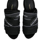 Dolce & Gabbana Black Slides Slip On Sandals Shoes
