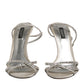 Dolce & Gabbana Silver Strass Ankle Strap KEIRA Sandals Shoes