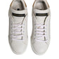 Dolce & Gabbana White Gold Leather Low Top Sneakers Shoes