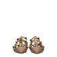 Valentino Garavani Pink Leather Flat Sandals