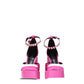 Versace Pink Satin Platform Pumps