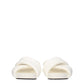 Jil Sander White Leather Slippers