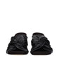Stella McCartney Black Leather Stiletto Heel Sandals